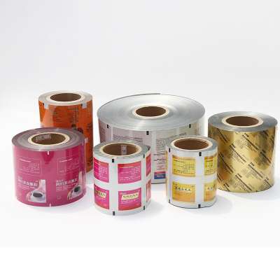 Printed pouches plastic Laminated thermal sealing packaging film roll