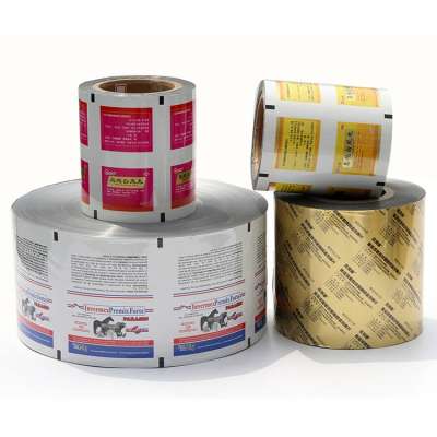 Custom printing lamination roll film pet/al/pe aluminum foil laminated food packaging film