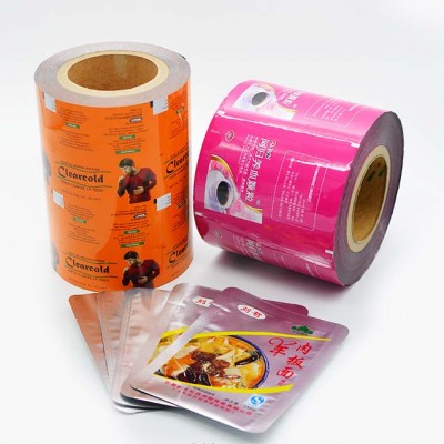 printed plastic composited aluminum foil film roll packaging manufacturers