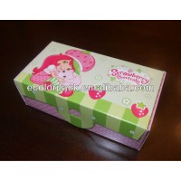 Chocolate strawberry logo shortcake packaging box