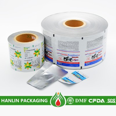 Pharmaceutical laminating pouch film roll