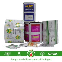 Printed laminated packaging roll moisture barrier film